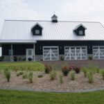 Modern galvanized steel barndominiums in Arizona City, Arizona, showcasing durability and style in a unique living space