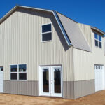 Galvanized steel barndominiums in Snowflake Arizona showcase modern design and durability in a beautiful rural setting