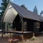 Galvanized steel cabins in Cottonwood Arizona with stunning mountain views and modern amenities