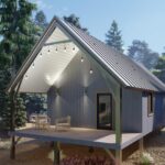 Cozy galvanized steel cabins in Drexel Heights, Arizona, showcasing modern design amidst the desert landscape