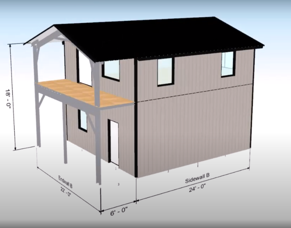 Modern galvanized steel cabins in Mesa Arizona, showcasing durable design and scenic desert landscape